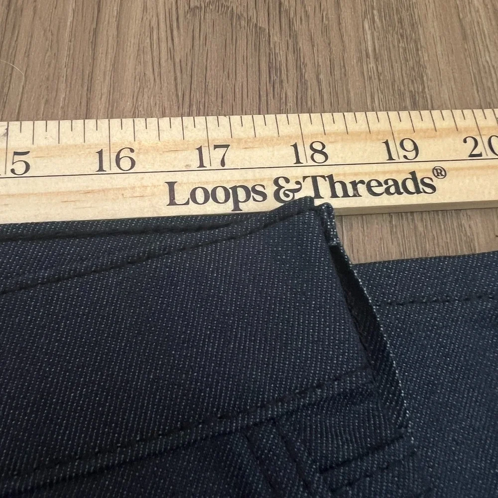 NWT Levi's 513 Slim Straight Jeans 36x34 Dark Indigo Blue Denim